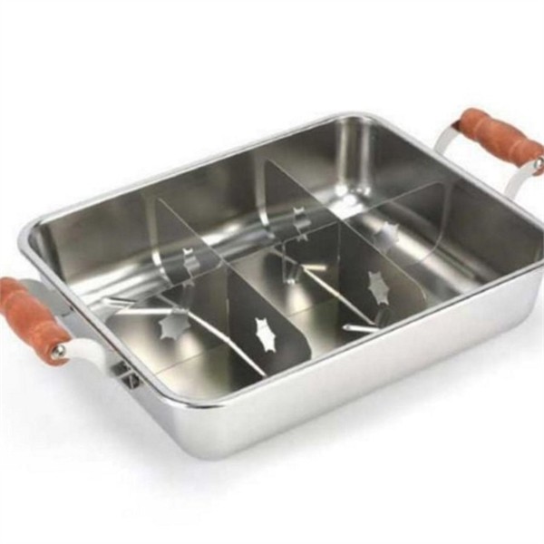 포장마차 스텐레스 오뎅탕 냄비 분리형 조립형 칸막이 냄비 캠핑용 업소용 - 상품 이미지