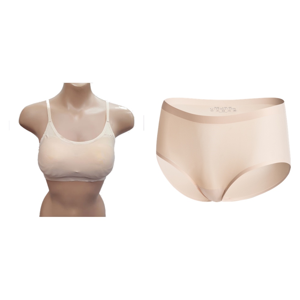 탈렌트 심리스 끈 스포츠 반브라 팬티세트 HBR-3338S - 상품 이미지