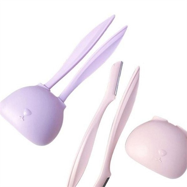 귀여운 눈썹 정리 도구 2종 안전 눈썹 칼 초보자 휴대용 - 상품 이미지