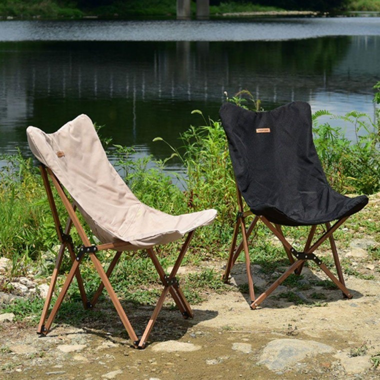 경량 알루미늄 캠핑 폴딩체어 캔버스 접이식 의자 차박 야외 피크닉 로우
