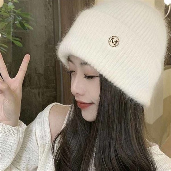 폴리에스터 여성 비니 부드러운 소프트 비니 데일리 캐주얼 모자 - 상품 이미지