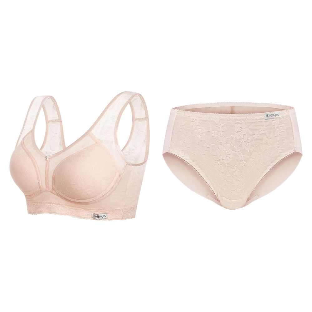 탈렌트 망사 플라워 몰드 스포츠 반브라 팬티세트 HBR-3763S - 상품 이미지