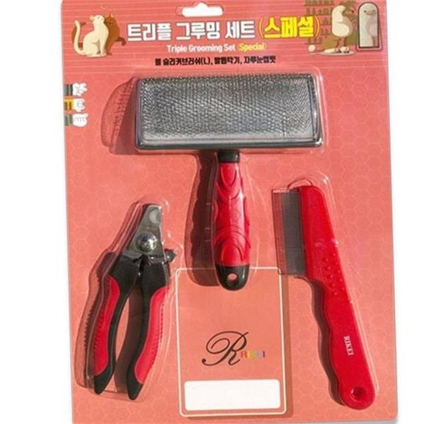 반려동물 강아지 관리 죽은 고양이 관리 슬리커 브러쉬 자동 미용 - 메인 이미지