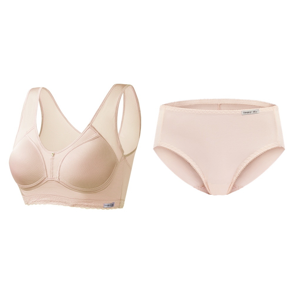 탈렌트 인견 메쉬 스포츠 몰드 반브라 팬티세트 HBR-3153S - 메인 이미지