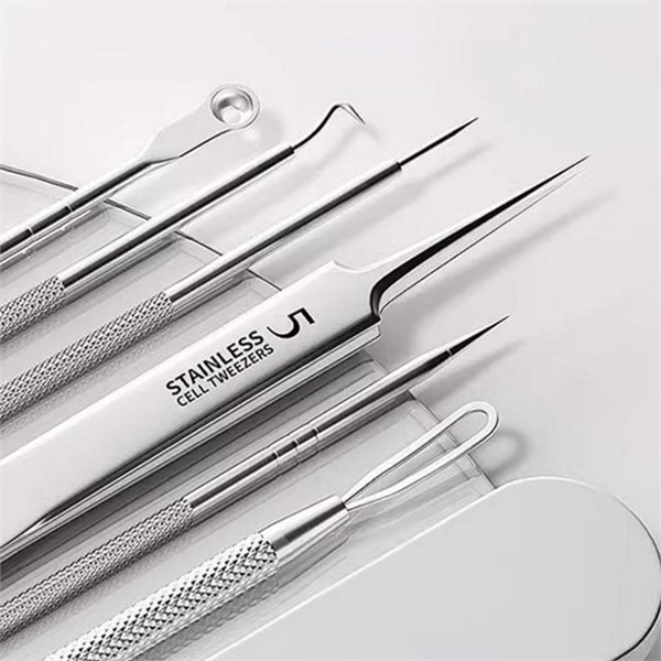 피지 제거 도구 8종 세트 뾰족 압출기 바늘 - 메인 이미지