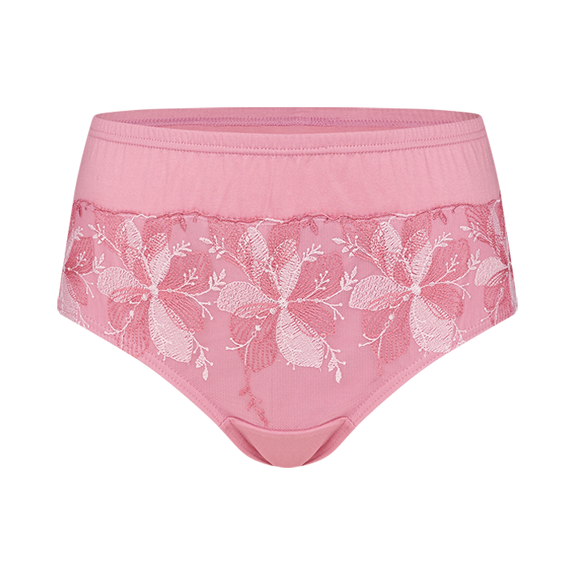 비와이씨 BYC 플라워 자수 레이스 맥시 여성 삼각팬티 3매입 WCR5408 - 상세 이미지 2