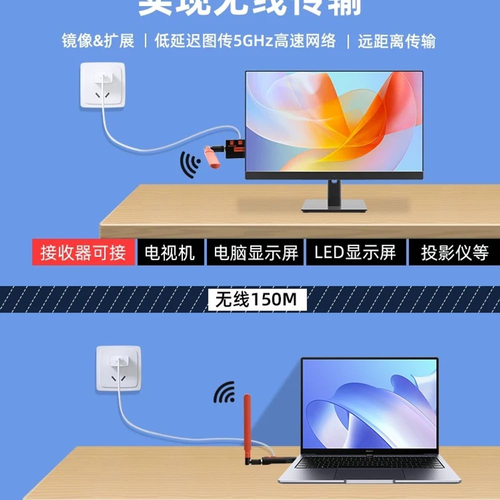 노트북 hdmi무선송수신기 4K hdmi익스텐더 - 상세 이미지 5
