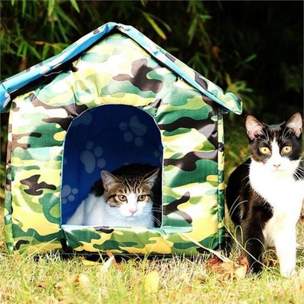 반려동물 고양이 겨울 집 실외용 고양이 집 길냥이 야외 보온 - 상품 이미지