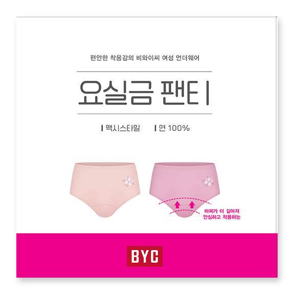 비와이씨 BYC 더안심 면 원포인트 맥시 여성 요실금팬티 2매입 WCU5481 - 메인 이미지