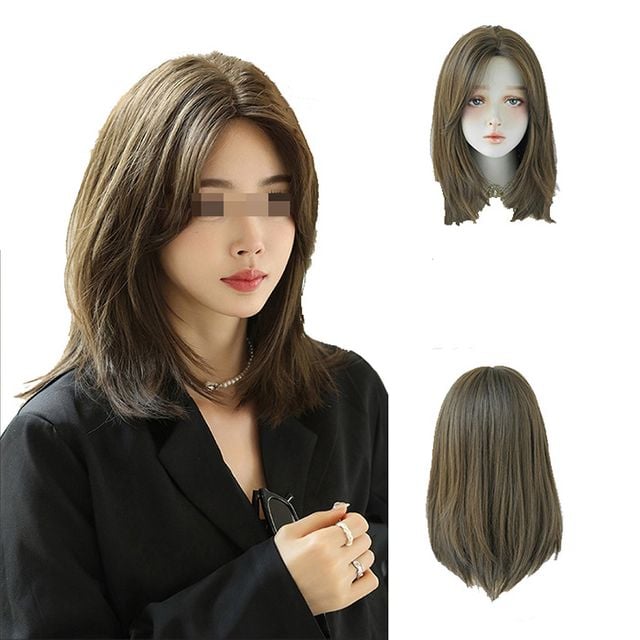 여성패션가발 30대 단발머리통가발 통가발 - 메인 이미지
