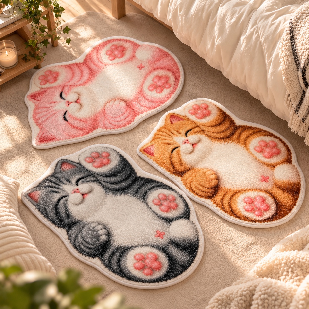 욕실 고양이 발매트 주방 화장실 미니 러그 40x60 3color 솔직 후기 | 실제 배치 사진 포함 - 대표 이미지