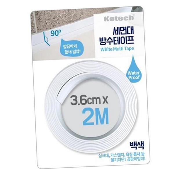 화장실 욕실 방수 테이프 주방 싱크대 틈새 테이프 코너 생활 - 상품 이미지