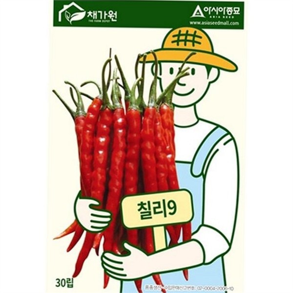 수확용 고추 씨앗 30립 판매 고추 종자 재배용 텃밭 - 상품 이미지