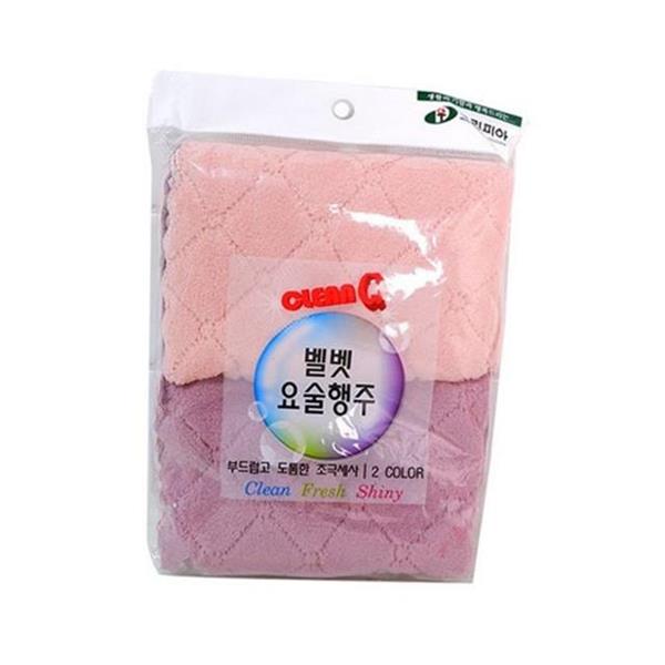 부드러운 벨벳 요술 행주 2P 10개 마이크로 극세사 주방 행주 - 상품 이미지
