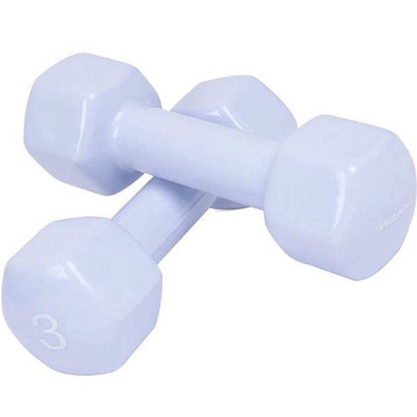 가정용 육각 아령 3kg 2개 필라테스 여성 아령 홈트 웨이트 - 상품 이미지
