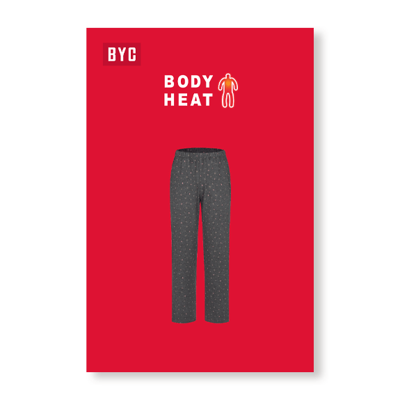 비와이씨 BYC 보디히트 이중직 기모 나염 여성 내의 팬츠 하의 1매입 DBF7712 - 상품 이미지