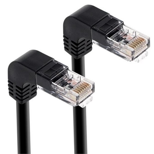꺾임형 cat6 케이블 1M ㄱ자 cat6 인터넷 선 네트워크 랜선 - 메인 이미지