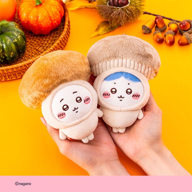치이카와 할로윈 버섯 머리 봉제 인형 키링 캐릭터별 선택 먼작귀 카니 랏코 - 상세 이미지 3
