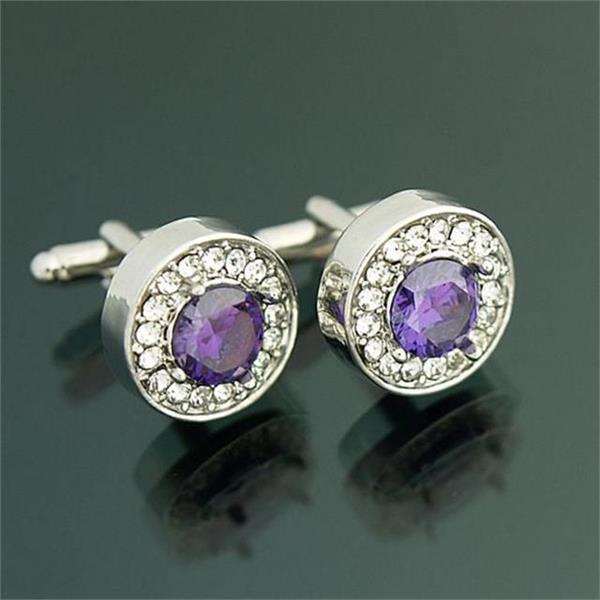 고급 남성 커프스 큐빅 커프스 링크 드레스셔츠 비즈니스 웨딩 정장 - 상품 이미지