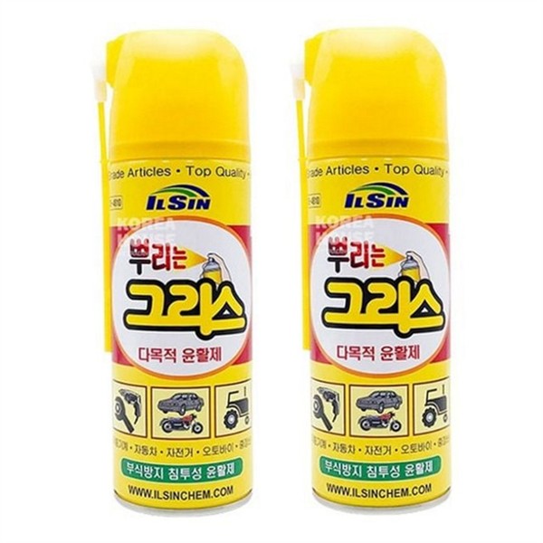 강력 뿌리는 윤활제 420ml 2P 침투 다목적 윤활유 스프레이 방청 - 메인 이미지