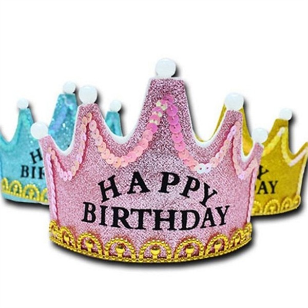 반짝이 led 왕관 머리띠 만들기 어린이 생일 모자 헤어밴드 머리 - 상품 이미지