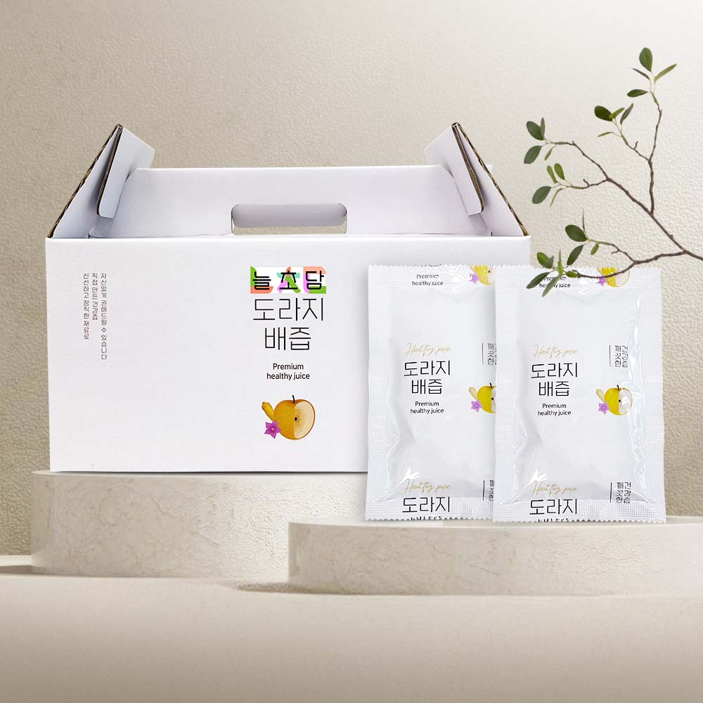 늘초담 도라지배즙 30포 배 도라지청 약도라지 진액 맥문동 수세미 생강 어른 아기 - 상품 이미지