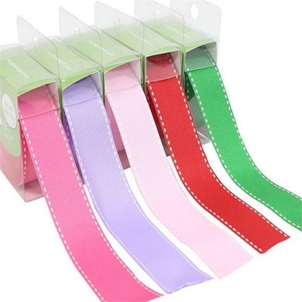 핸드메이드 스티치 리본 끈 5종 25mm/7yd 장식용 선물 포장 리본 - 상품 이미지
