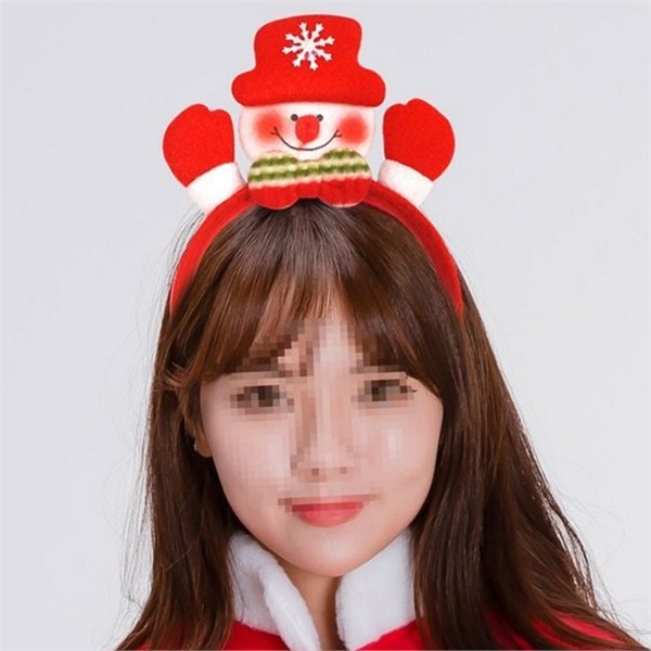 귀여운 머리띠 선물용 성인 머리띠 연말 모임 겨울 - 상품 이미지
