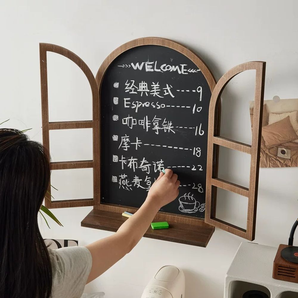 우드 창문 프레임 나무 창틀 테이크아웃 카페 펜션 인테리어 이미지 6