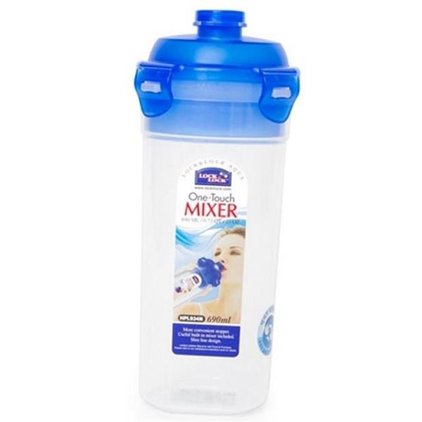 트레이닝 쉐이크 물통 690ml 프로틴 단백질 쉐이커 대용량 휴대용 원터치 - 상품 이미지