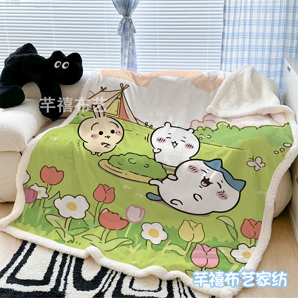 치이카와 먼작귀 굿즈 캐릭터 담요 100x150 블랭킷 소파 무릎 낮잠이불 14종 - 상품 이미지