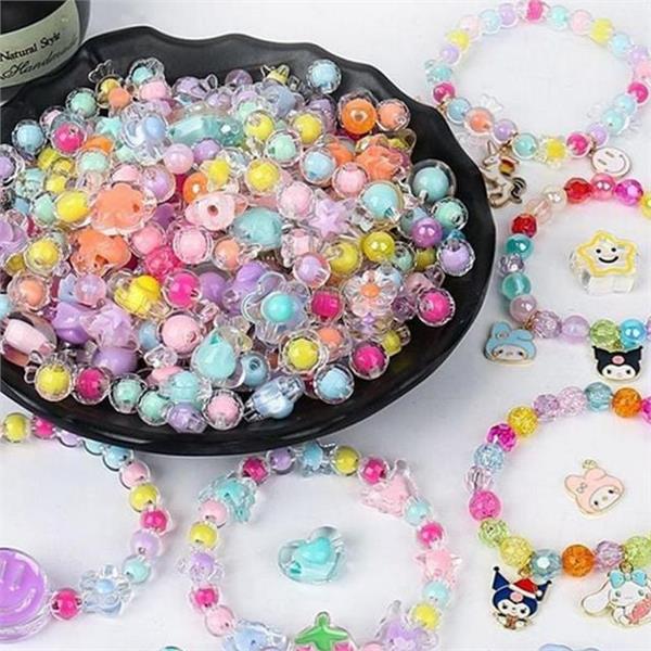 알록달록 비즈 500g 만들기 비즈 공예 대용량 구슬 재료 - 상품 이미지