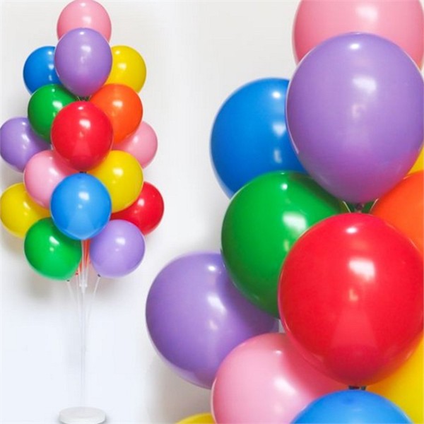 풍선 장식 21개입 스탠드 생일 파티 풍선 무지개 돌잔치 백일 - 메인 이미지