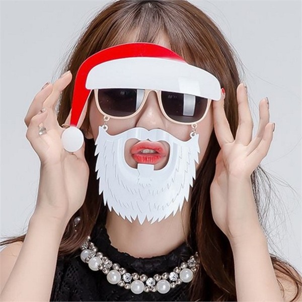 산타 크리스마스 파티 안경 할로윈 파티 용품 안경 어린이 성탄절 - 상품 이미지