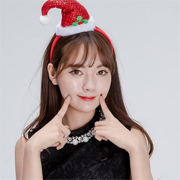 루돌프 크리스마스 파티 머리띠 코스튬 연말 파티 머리띠 홀리데이 성탄절 - 상품 이미지