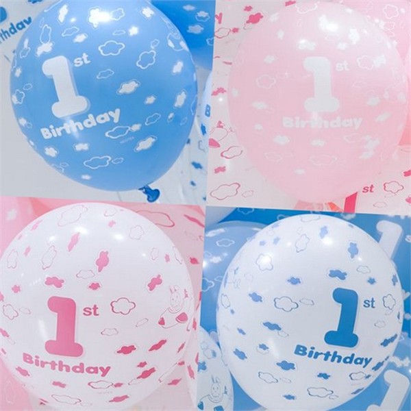 돌잔치 첫돌 풍선 100개입 파티 생일 풍선 30cm 어린이 백일 - 상품 이미지