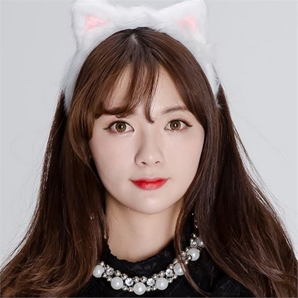 귀여운 고양이 머리띠 인싸템 동물 머리띠 러블리 파티 패션 여성 - 메인 이미지
