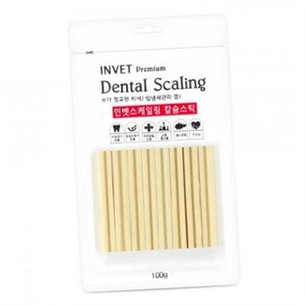기능성 강아지 치석 제거 100g 10팩 덴탈껌 강아지 스케일링 간식 - 메인 이미지