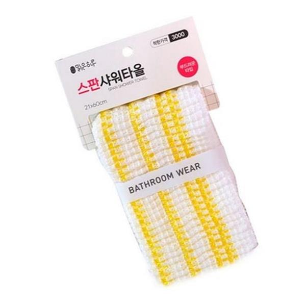 샤워용 스판 타월 10개 보디 부드러운 타월 목욕 용품 어른 - 상품 이미지