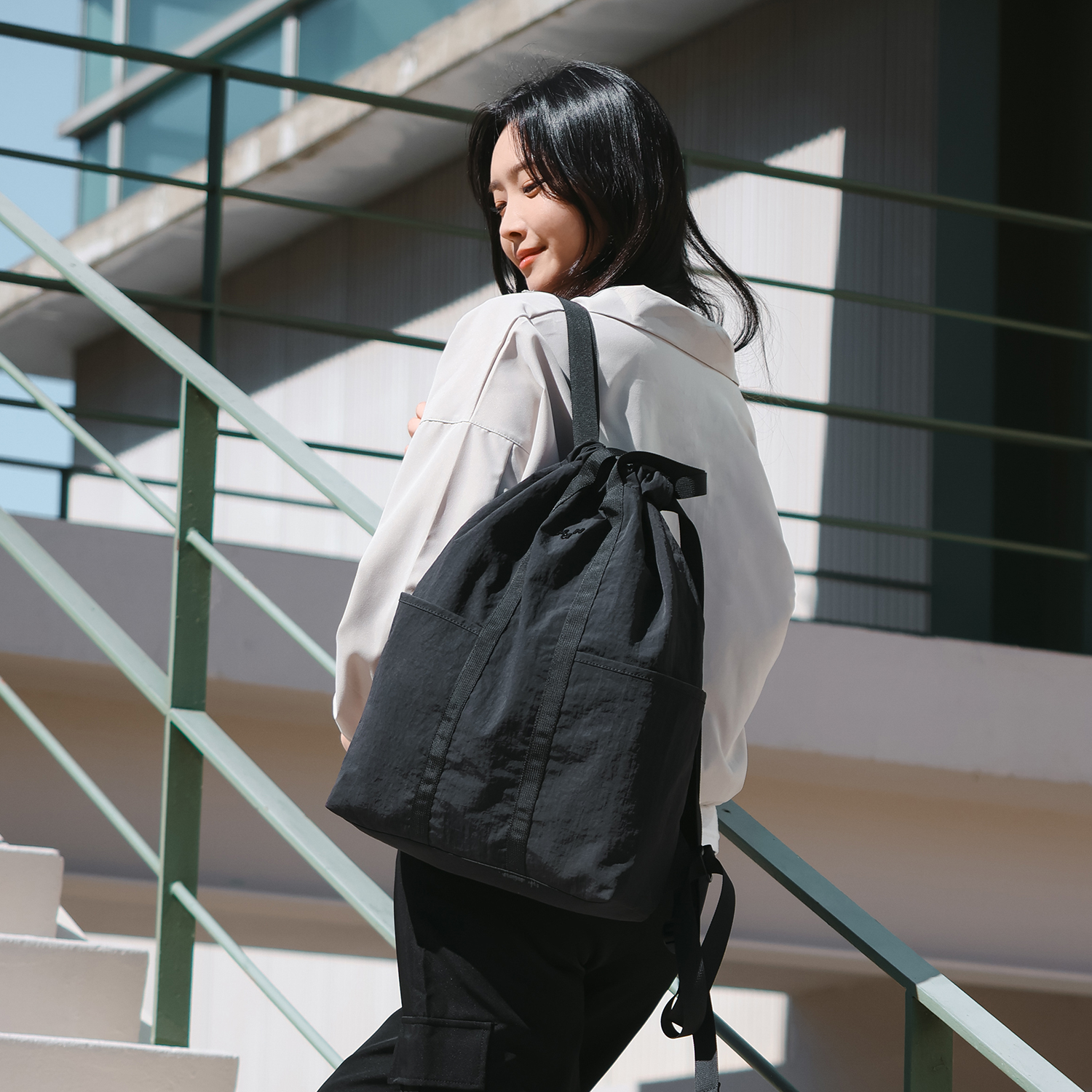 마흐 시로 고 백팩 보부상 남녀공용 데일리 백팩 - 상세 이미지 2