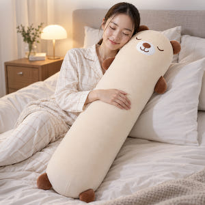 레토 쫀득한 모찌 인형 곰 바디필로우 임산부 롱쿠션 100cm LBP-L... 솔직 후기 | 실제 배치 사진 포함 - 상품 이미지 1