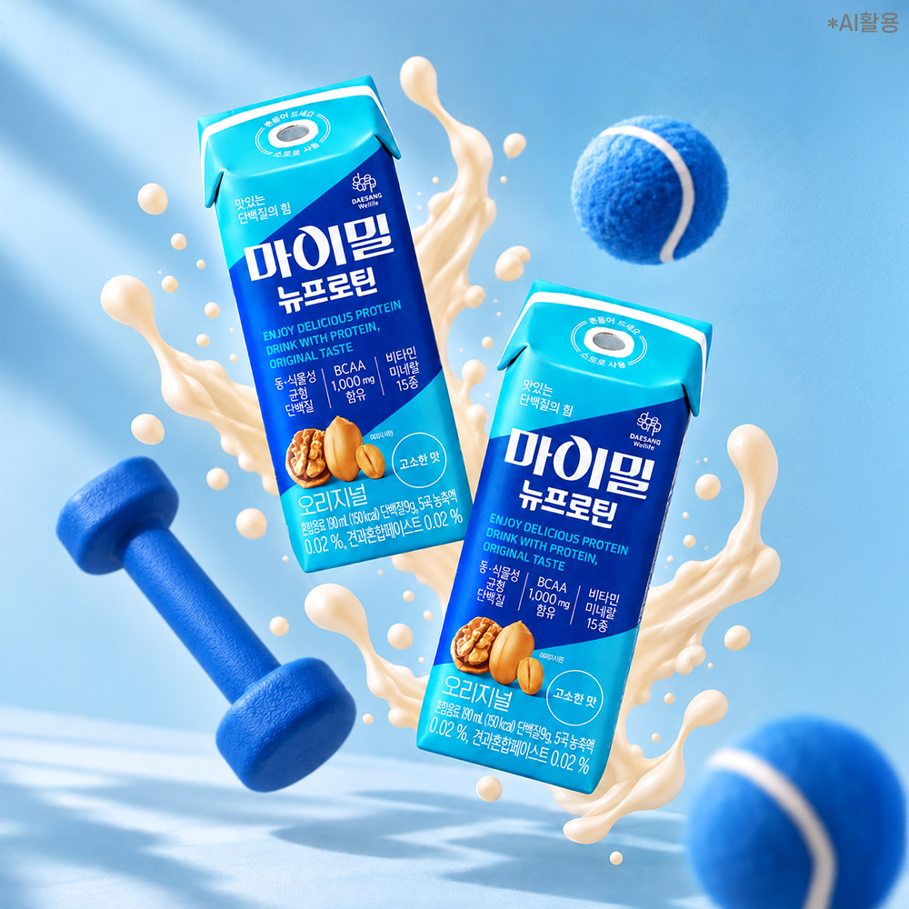 [네이버 타임특가] 마이밀 뉴프로틴 오리지널 단백질음료 190ml, 60개
