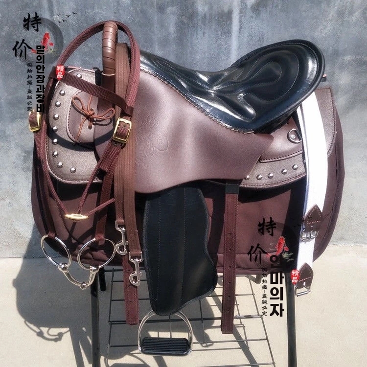 승마용품 말안장 풀세트 소가죽 마구 - 상세 이미지 3