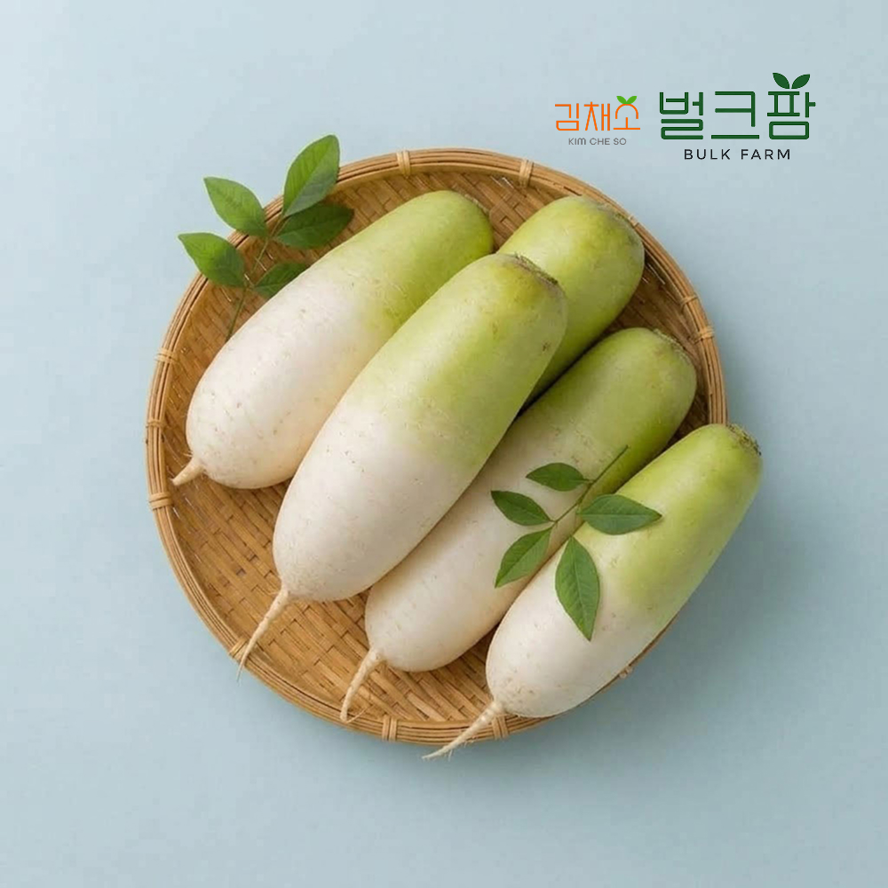 김채소 산지직송 국내산 흙무 10kg, 1개 - 상품 이미지