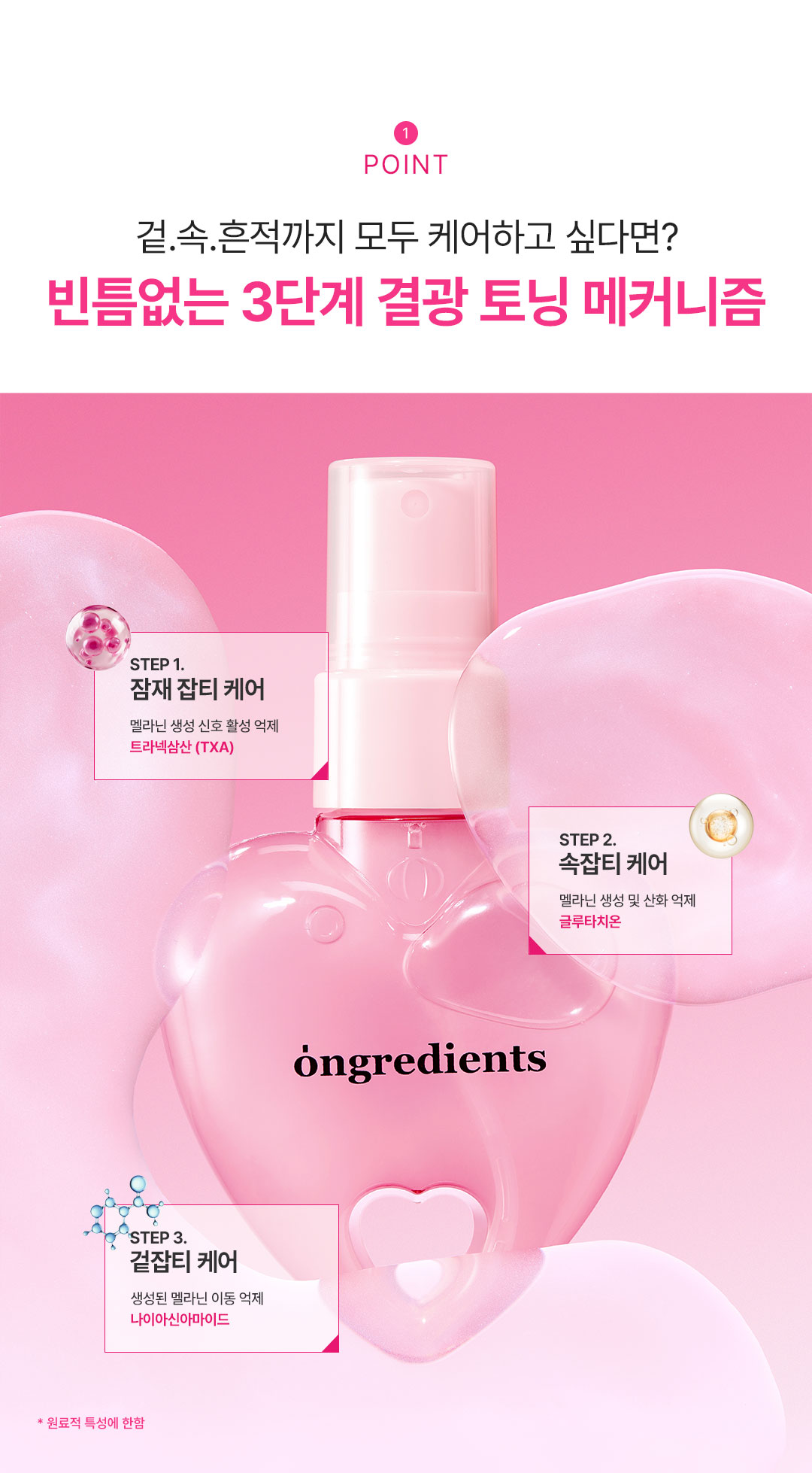 ONGREDIENTS Very Berry TXA Toning Mist Heart Edition - description 3