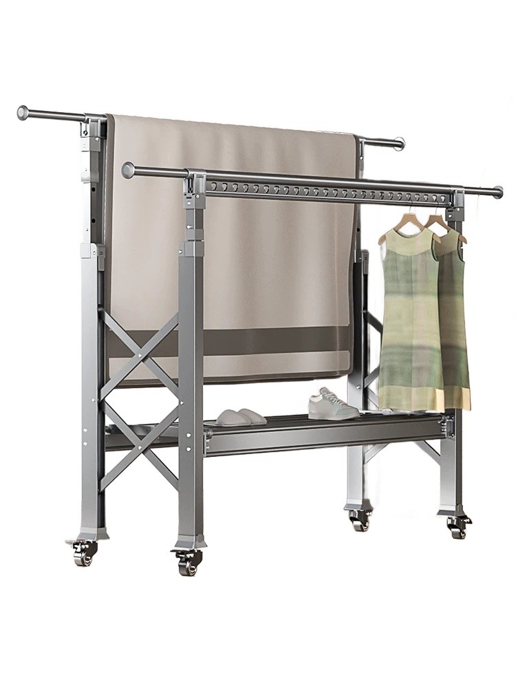 이동식 바퀴달린빨래건조대 접이식 이불 - 상세 이미지 2