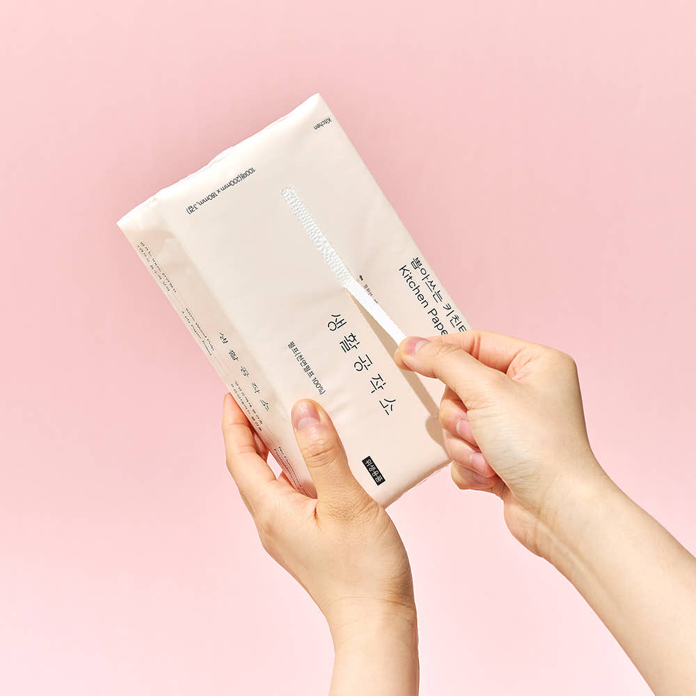 생활공작소 뽑아쓰는 키친타올 베이직 100매 9개 상품 이미지