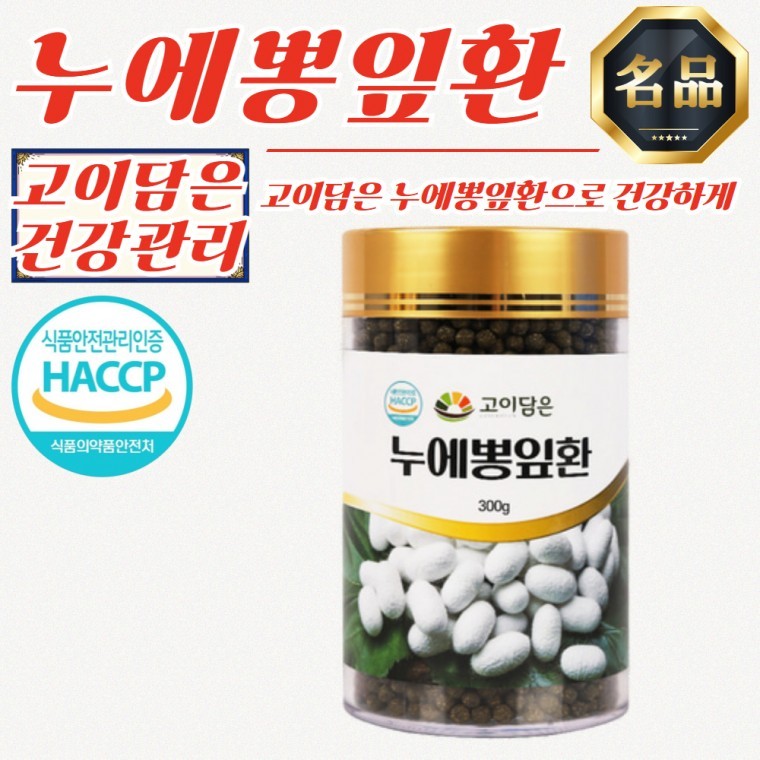 고이담은 국내산 누에뽕잎환 300g x4개 먹기편한 명절선물세트 피로회복 부모님건강선물 - 상품 이미지