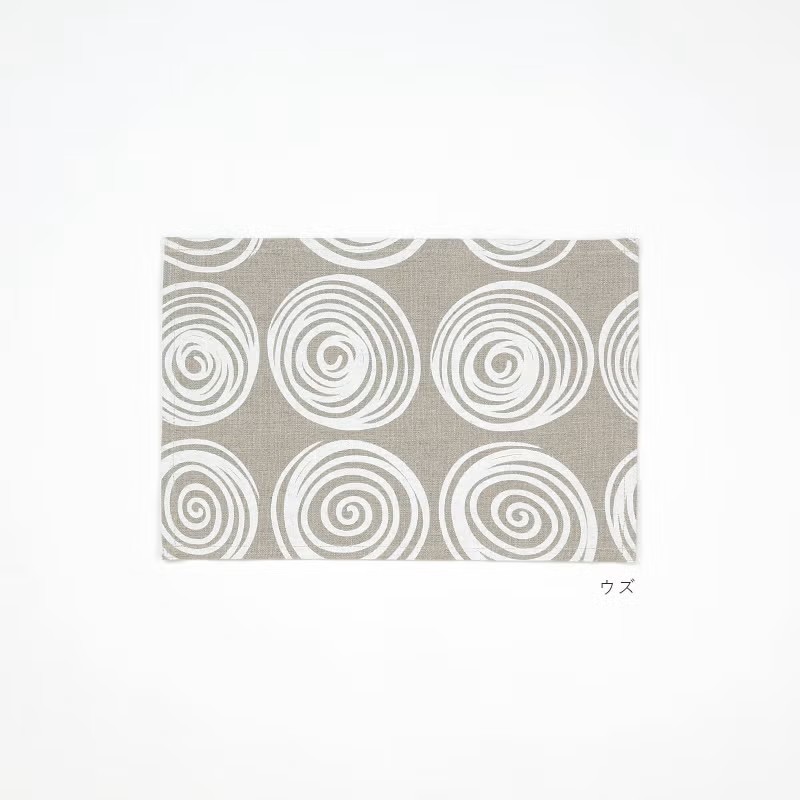 반이노우에 린넨 패브릭 패턴 식탁 테이블매트 우즈s, 30x20cm - 상품 이미지