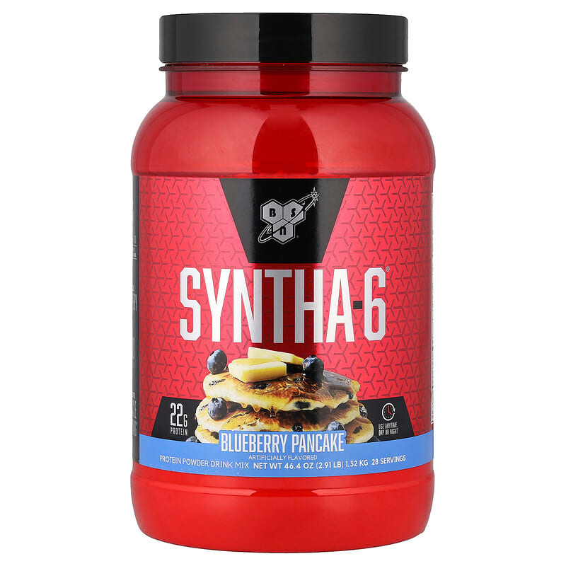 BSN Syntha-6 프로틴 파우더 드링크 믹스 블루베리 팬케이크 1320g, 1개 - 상품 이미지